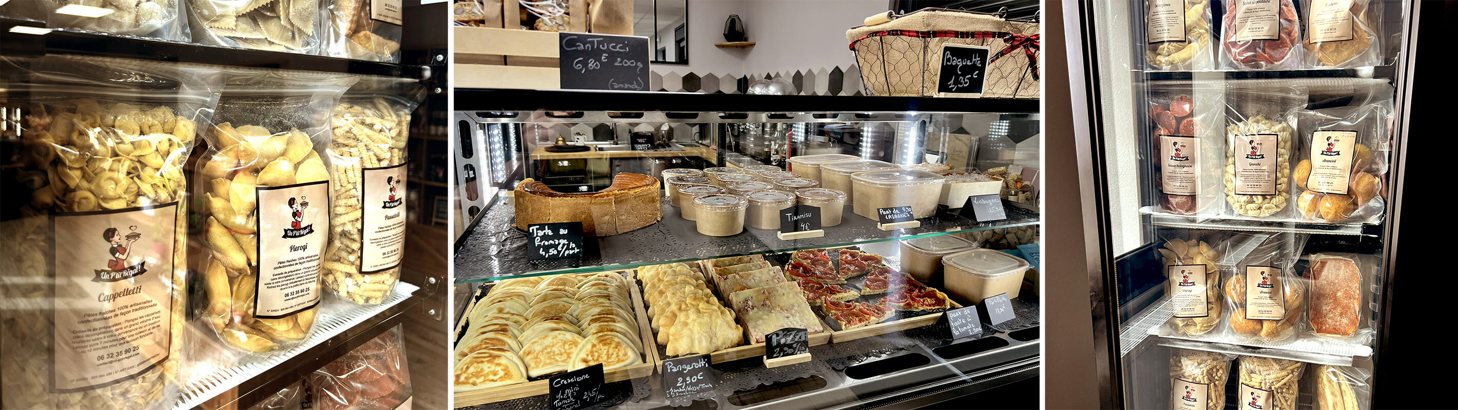 Vitrine de spécialités italiennes